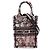 Dior Mini Book Tote Vertical Jardin Magique in tela ricamata rosa