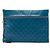 Chanel Blue CC gestepptes Lammleder Multi-Zip Clutch Blau