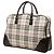 Borsa da viaggio in tela Burberry Beige House Check - vista 2