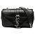 Borsa a catena classica con monogramma Saint Laurent in pelle di vitello nera con stampa baby croc Nero