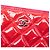 Clutch Chanel Red Small Quilted Patent O Case Rosso - vista 5