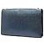 Saint Laurent Borsa a tracolla Kate Monogram in pelle blu glitterata Media Blu navy - vista 2