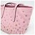 Borsa Tote Sophia Small in pelle borchiata Jimmy Choo Rosa - vista 9