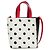 Borsa a mano in pelle Marni Museo Mini Nero Bianco Rosso