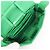 Borsa a tracolla in pelle verde Intrecciato Cassette Bottega Veneta - vista 3