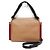 Borsa a tracolla in pelle BEAT da donna Marni Nero Beige Bordò