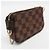 Handtasche Louis Vuitton Damier Mini Pochette Accessoires T&B N58011 Damier ebene - Ansicht 5