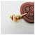 Hermès Boucles d'oreilles pendantes en cuir et métal Hermes H Curiosité Cre Marron  - vue 6