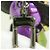 Vivienne Louis Vuitton Keyring Charm Black Purple - view 3