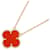 Van Cleef & Arpels Alhambra Pendant Necklace in Yellow Gold with Carnelian Golden  - view 1