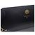 Borsa a tracolla con catena in pelle di vitello granulata gunmetal Chanel Metallico - vista 8