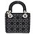Mini borsa Lady Christian Dior Nero Bianco - vista 2