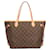 Borsa Tote Louis Vuitton Neverfull MM Monogram Marrone - vista 3