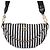 Borsa Hobo Chanel Coco Beach Mark Large in Nylon Nero Bianco