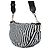 Borsa Hobo Chanel Coco Beach Mark Large in Nylon Nero Bianco - vista 2