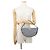 Borsa Hobo Chanel Coco Beach Mark Large in Nylon Nero Bianco - vista 4