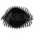 Borsa Hobo Chanel Coco Beach Mark Large in Nylon Nero Bianco - vista 6