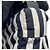 Borsa Hobo Chanel Coco Beach Mark Large in Nylon Nero Bianco - vista 8