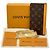 Louis Vuitton Monogram Macassar Long Wallet Brown Golden Orange - view 7