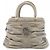 Borsa in pelle grigia Christian Dior Marrone