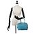Hermès Hermes Plume 28 Handtasche aus Togo-Leder in Blue Jean Blau - Ansicht 10