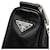Borsa a tracolla con placca logo Triangle Prada Nero - vista 4