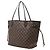Borsa Tote Louis Vuitton Damier Neverfull MM Marrone - vista 2