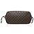 Borsa Tote Louis Vuitton Damier Neverfull MM Marrone - vista 3