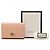 Portacarte in pelle rosa Gucci GG Marmont - vista 8