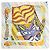 Silk In Hermès Hermes Carre 90 Double Face LE CHAT CARRE Sciarpa in seta Multicolore Giallo - vista 3