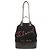 Borsa a tracolla 2-Way in lana e pelle ricamata Chanel Nero