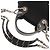 Borsa a tracolla 2-Way in lana e pelle ricamata Chanel Nero - vista 7
