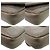 Borsa a tracolla in pelle Chanel Chevron Coco Mark Marrone - vista 4