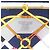 Silk In Hermès Sciarpa in seta e cashmere Hermes Carre 140 Parcours Sans Faute Bianco Blu D'oro - vista 3