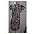 Abito in cotone Max Mara stampa astratta Bianco Porpora Grigio antracite - vista 3