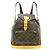 Louis Vuitton Vintage Montsouris Monogram Canvas GM Marron