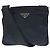 Borsa a tracolla in nylon Tessuto con logo triangolo Prada Nero