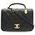 Borsa a Spalla Chanel Caviar Matelasse Chain Nero