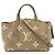 Borsa Louis Vuitton Monogram Empreinte Petit Palais PM Marrone Beige