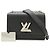 Borsa a tracolla Louis Vuitton Epi Twist MM Nero