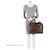 Louis Vuitton Damier Ebene Graceful MM Hobo Marrone - vista 5