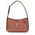 Saint Laurent Patent Leather Monogram Le 5 A 7 Hobo Brown