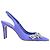 Décolleté slingback Stuart Weitzman Crystal Fleur in scamosciato viola Porpora