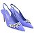 Décolleté slingback Stuart Weitzman Crystal Fleur in scamosciato viola Porpora - vista 2
