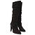 Botas altas de tacón Miu Miu en ante marrón Castaño - vista 2