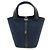 Borsa Tote in Feltro e Pelle Hermès Picotin Lock Blu