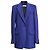 Dries Van Noten Single-Breasted Blazer in Blue Polyester