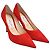 Décolleté con punta Jimmy Choo in scamosciato rosso - vista 2