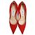 Décolleté con punta Jimmy Choo in scamosciato rosso - vista 5