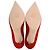 Décolleté con punta Jimmy Choo in scamosciato rosso - vista 6